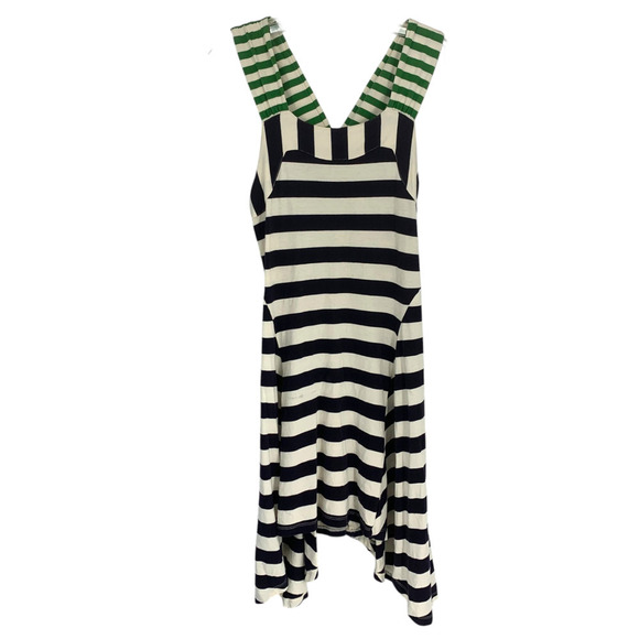 Anthropologie HWR Monogram Sz XS Split Stripes Striped Tank Dress Sundress - Picture 4 of 7